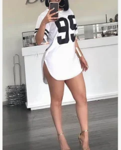 Woman's Tshirts Superior Quality spring/summer Letters Loose O Neck Short Sleeve Fashion Ladies Tops Dropshipping SJYL900 - Image 3