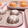 4/6/9/12 Hole Spiral Carbon Steel Baking Mold Non-Stick Golden Circular Cake Mold Oven Tray Household Baking Tools - Image 5