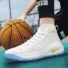 Basketball Shoes for Men Lace-Up High Top Sneakers Mens Retro Basketball Shoes Breathable Trend Men Sneakers Walking Shoes - Image 3