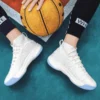 Basketball Shoes for Men Lace-Up High Top Sneakers Mens Retro Basketball Shoes Breathable Trend Men Sneakers Walking Shoes - Image 6