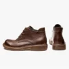 Retro Mens British Style Boots Luxury Genuine Leather Handmade Quality Comfortable Soft Leather Autumn Designer Social Shoes Man - Image 6