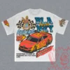 2024 New American Street Retro Personality Anime Cartoon Car Letter Printed T-shirt Men Y2k Harajuku Fashion Casual Loose Shirt - Image 3