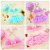 Toddler Girl Bathing Suspender Fluffy Organza Bikini Suit for Baby Girl Kids Swimwear for Girls Big Girl Swimsuit Skirt - Image 4