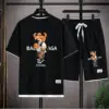 Spring summer men's sets top Short sleeve oversized T-shirt casual shorts sports fashion outdoor beach men's clothing jogging
