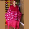 With Hijab African National Sequins Party Dress Women Casual Sexy Lady Tassel Maxi Dress Ramadan Vintage Abayas Elegant Dress - Image 3