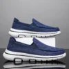 Summer Casual Shoes Men Canvas Shoes Breathable Flats Men Slip On Fashion British Loafers Lazy Shoes Plus Size 39-50 - Image 3