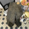 Vintage Trendy Leopard Print Jeans Women's American High Street Trousers Spring Y2K Harajuku Style Baggy High Waist Casual Pants - Image 3