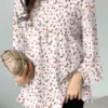 ZANZEA Spring Bohemian Holiday Blouse Long Sleeve Floral Printed Chemise Women Elegant Fashion Tops Female Work OL Blusas 2023