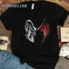 High Quality Devil Lucifer Letter Printed Tshirt Female Ladies Short Sleeve Loose Women T-shirt Harajuku Clothes Black Y2k Tops - Image 2