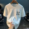 Cotton Short-sleeved T-shirt Men's Summer New Round Neck Fashionable Brand Fashionable Casual Loose All-match Fashionable Top - Image 3