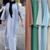 Ramadan Eid Hoodies Abaya Dubai Saudi Arabia Turkey Islam Muslim Modest Dress Prayer Clothes Women Kebaya Robe Femme Musulmane