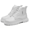 Round Tip Number 46 Mens High Top Canvas Shoes Boot Sneakers Designer Trainer Sports Sapatenis Fat Foot-wear New Novelties - Image 2