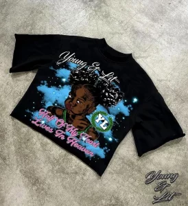 2024 European and American Street Fashion Shirts Men Y2k Anime Print Oversized Short-sleeved Tops Loose Casual T-shirts Women - Image 6