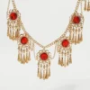 Charm Sexy 18k Gold Plated Tassels Chain Waist Belly Belt Women Shiny Red Crystal Summer Beach Bikinis Body Chains Goth Jewelry - Image 4
