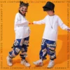 Kids Cool Fashion Ballroom Hip Hop Dancing Outfits Tshirt Cargo Dancing Pants Boys Girls Loose Jazz Dance Wear Costumes Clothes - Image 6