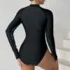 New One-Piece Swimsuit Closed Long Sleeve Swimwear For Sports Surfing Bodysuit Women Swimming Bathing Suit Beachwear Pool Bather - Image 4