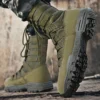 2023 Men High Quality Brand Military Leather Boots Special Force Tactical Desert Combat Men's Boots Outdoor Shoes Ankle Boots - Image 5