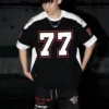 American retro men sports high street casual basketball clothing hip-hop couple trendy brand oversized T-shirt harajuku - Image 3