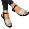 Women's Flat Sandals Summer 2022 Ankle Strap Casual Ladies Roman Shoes Open Toe Female Gladiator Fashion Sandals Plus Size 43 - Image 6