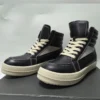 Owen Seak Men High Top Snow Boots Leather Women Lace Up Casual Sneakers Flats Black Luxury Designer Shoes - Image 3