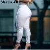 Plus Size High Waist Sexy Skinny White Basic Casual Jeans 4XL Bodycon Slim Straight Pencil Denim Pants Lady Indie Trousers Jean - Image 2