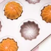 4/6/9/12 Hole Spiral Carbon Steel Baking Mold Non-Stick Golden Circular Cake Mold Oven Tray Household Baking Tools - Image 4