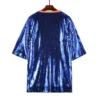 Summer New Letter Sequins Casual Streetwear Female Short Sleeve T-Shirt Round Neck Hip Hop Night Club Straight Women's Tops - Image 3