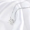 Smyoue White Gold Plated 1-10CT Moissanite Necklace for Women Classic Four Claws Pendant Wedding Jewelry 925 Sterling Silver GRA - Image 2