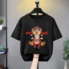 Boy Girls 100% Cotton T-shirt Summer Wear Baby Sports Cartoon Tees Trendy Printing Cool Bear T Thin Soft Crew Children's Clothes - Image 2