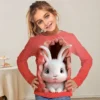 Long Tshirts Cartoon Rabbit Bunny 3D Print Streetwear Boys Girls Casual Fashion kawaii Oversized T Shirt Kids Tees Tops Clothing - Image 4