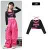 Kids Hip Hop Dancing Costumes for Girls Ballroom Shirt Pants Jazz Dance Stage Wear Outfits Child Dancewear Performance Suits - Image 6
