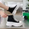 With Lacing Thick-heeled Boots Shoes Man Boots Sneakers Running Shoes For Men Sports High Tech Fashion-man Trend Snackers - Image 2