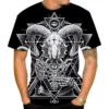 2024 New Devil Satan Print T-shirt 3D Summer Men Women Short sleeved Tee shirt Fashion Harajuku Hip Hop Casual Unisex Streetwear - Image 5