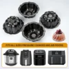 4Pcs Nonstick Mini Bundt Cake Pan 4 Inch Fluted Lava Cake Pans Carbon Steel Pumpkin Shaped Muffin Cups Mould Baking Accessories - Image 5