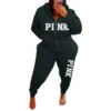 Tracksuit Women's Letter Pattern Plus Size Clothing Two Piece Sets Long Sleeved Hoodies Fashion Winter Sportswear Wholesale - Image 2