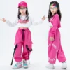 Kids Hip Hop Ballroom Dancing Costumes for Girls Jazz Dance Clothes Stage Wear Shirt Pants Top Vest Outfits Child Dancewear - Image 4