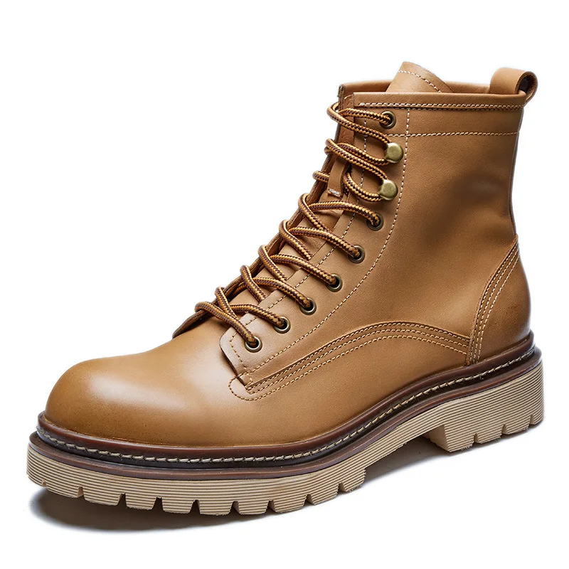 Vintage Mens Boots Luxury Genuine Leather Handmade 2024 Autumn British Trend Designer Elegant Ankle Wedding Social Shoes Man