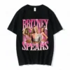 90s Singer Britney Spears T Shirt Men Women Fashion T-shirt Kids Hip Hop Tops Tees Cotton Summer Tshirt Music Album Tops Rapper - Image 2