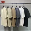 ZODF New 2024 Heavy Weight Summer Solid T Shirts For Men Unisex High Street Oversized 385gsm Cotton T-Shirt Streetwears HY0497 - Image 6