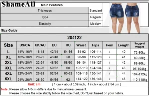 Plus Size Streetwear Push Up Slim Hip Cuffed Short Jeans 3xl 4xl Summer Korean Holes Women Ripped Casual Denim Shorts - Image 6