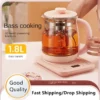 220V 1.8L Glass Automatic Electric Kettle with Thermostat for Office and Home Multipurpose Herbal Tea Maker Health Pot - Image 6