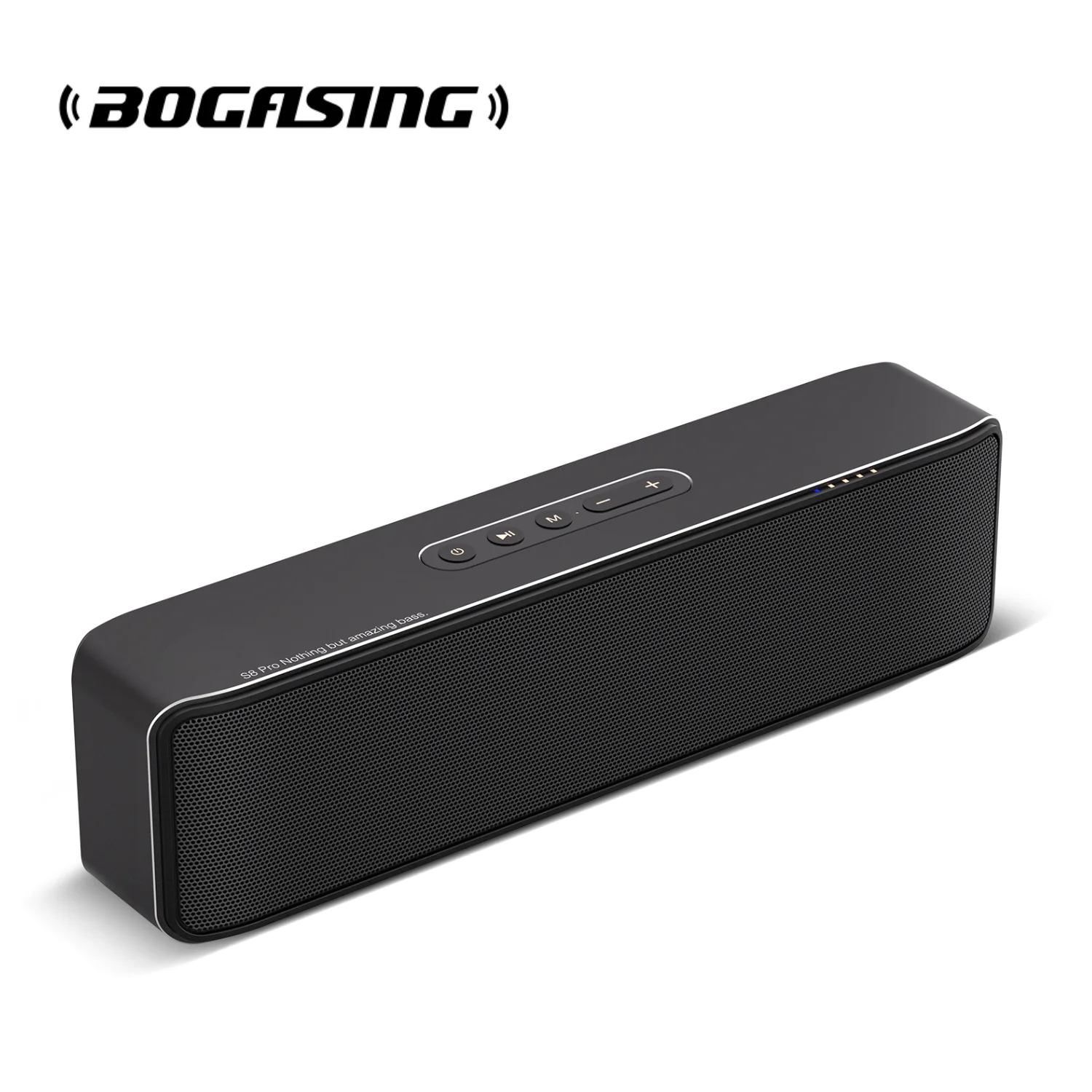 BOGASING S8 Pro Bluetooth Speaker with Hi-Res 60W Audio Extended Bass and Treble Bluetooth 5.0 HiFi Portable Wireless Speaker