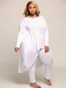 Two Piece Sets Womens Outifits Plus Size T-shirts with Leggings Pants Lady Curvy Large Size Suit Wholesale Bulk Dropshipping - Image 4