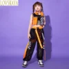 Girls Jazz Dance Clothing Youth Clothing Cutting Tank Top Mesh Hip Hop Pants Children's Show Dance Clothing - Image 4