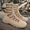 2023 Men High Quality Brand Military Leather Boots Special Force Tactical Desert Combat Men's Boots Outdoor Shoes Ankle Boots - Image 4