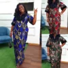 African Luxury Dresses Wedding Party Women short sleeve sequin Long Robe 2023 Evening Dress Dashiki Ankara Africa Lady Clothing - Image 2