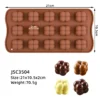 SJ 3D Chocolate Mold Silicone Cake Mold Cake Decorating Tools DIY Chocolate Baking Tools Non-Stick Jelly&Candy Mould - Image 6