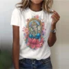 Oversized Female Clothing Boho Style Women Clothes T-Shirts Sexy Girls Tees Tops Elephant Animals Watercolor 3D Print T Shirt - Image 6