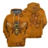 New 3D Cute Animal Honeybee Printing Hoodies For Men Bees Graphic Sweatshirts Kid Fashion Funny Pullovers Winter Vintage Clothes - Image 3