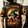 2024 New Skull Graphic Men's T-shirts 3D Printing Summer Cool Man Clothing Fashion Short Sleeve O-Neck Tees Vintage Streetwear - Image 3